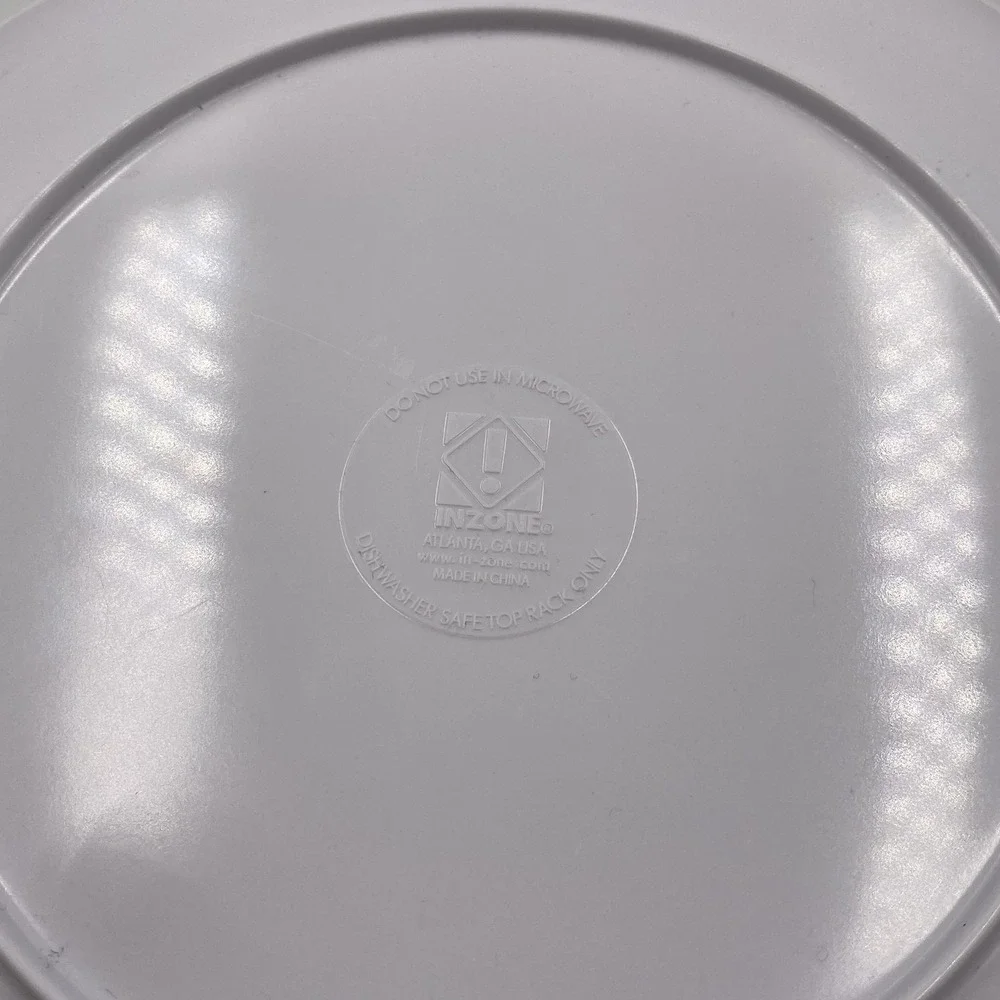 InZone Soccer Plate Set Kids Youth GOAL Plate Spoon Fork Sports Ball Utensils Se